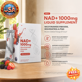 NAD 1000mg Liquid Supplement with Nicotinamide Riboside, 30 Packets