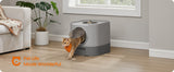 Enclosed Cat Litter Box with Lid and Slide-Out Tray - XL