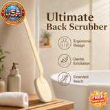 Exfoliating Bath Brush with Long Handle for Deep Cleaning