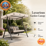 Garden Swing Canopy Waterproof Replacement Cover for Patio