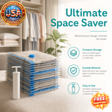 15 Pack Vacuum Storage Bags with Hand Pump for Travel