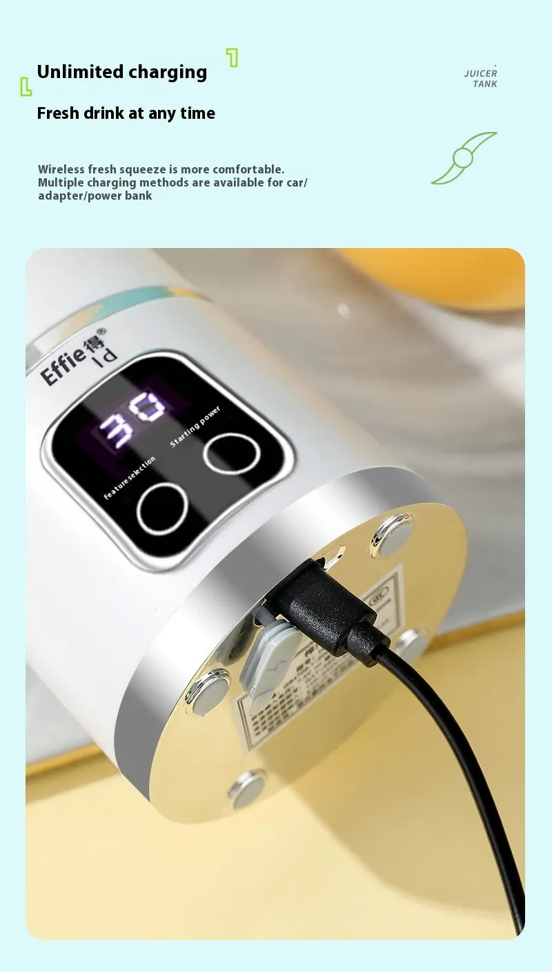 USB Rechargeable Portable Blender with USB Charging Cable and Manual