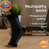 Neuropathy Compression Socks Ankle Support Sleeve 1 Pair for Sports