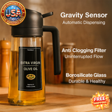 Oil Sprayer 2-in-1 Olive Oil Dispenser 16oz Glass Kitchen Mister