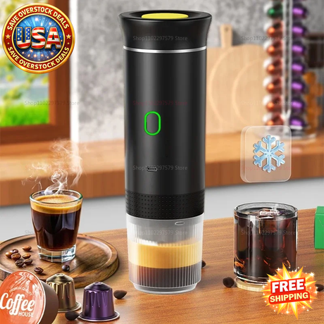 Portable Electric Espresso Machine for Car & Home