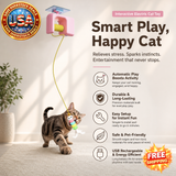 Electric Interactive Cat Teasing Stick Toy for Pets