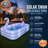 Inflatable Swimming Pool for Adults with Lights - Solar Swan
