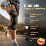 NEENCA Copper Knee Brace with Gel Pad for Knee Pain Relief