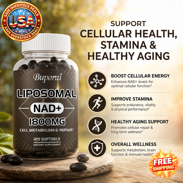 Liposomal NAD Supplement for Cellular Health & Stamina