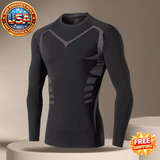 Men's Compression Fitness T-Shirt Quick Dry Running Gym Top - Size Options