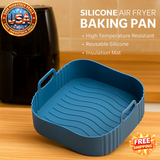 Silicone Air Fryer Baking Pan Liner | High Temp Resistant | Reusable Mat
