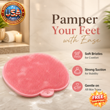 Silicone Foot Scrubber Brush with Suction for Bathing