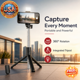 Portable Bluetooth Selfie Stick Tripod with Remote Shutter