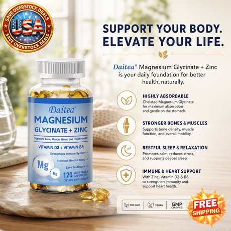 Magnesium Glycinate Capsules for Muscle and Heart Health
