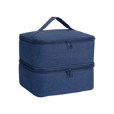 Nail Polish Organizer Tote Bag Double Layer Cosmetic Storage for Women