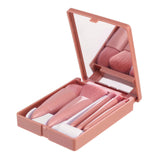 Pink Makeup Brush Kit | 5-Piece Professional Synthetic Brushes Set