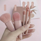 Pink Makeup Brush Kit | 5-Piece Professional Synthetic Brushes Set