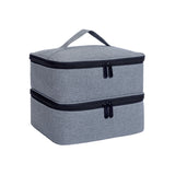 Nail Polish Organizer Tote Bag Double Layer Cosmetic Storage for Women