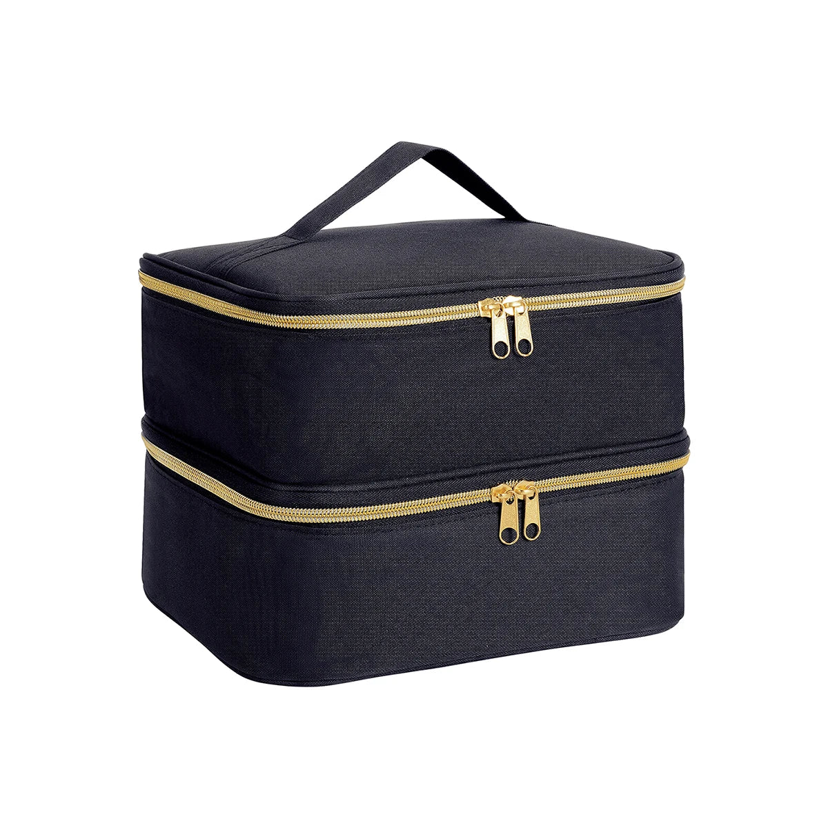 Nail Polish Organizer Tote Bag Double Layer Cosmetic Storage for Women