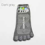 Men's Cotton Breathable Non-Slip Pilates Yoga Socks - 5 Toe Design