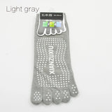 Men's Cotton Breathable Non-Slip Pilates Yoga Socks - 5 Toe Design