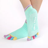 Colorful Yoga Socks for Women | Anti-Slip | Breathable Cotton | 1 Pair