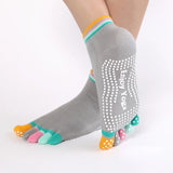 Colorful Yoga Socks for Women | Anti-Slip | Breathable Cotton | 1 Pair