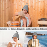 Thick Wool Sauna Hat for Hair Drying | Shower Cap | Bathroom Accessory