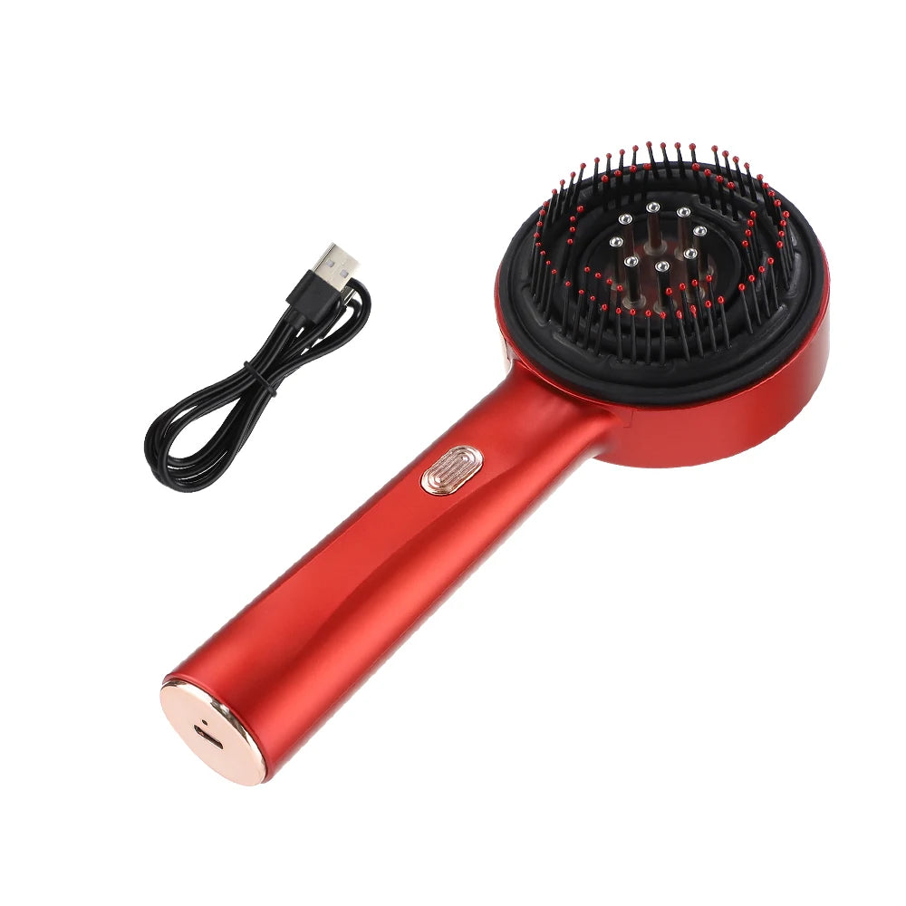 Electric Vibration Massage Comb with Red Light Therapy for Hair Growth