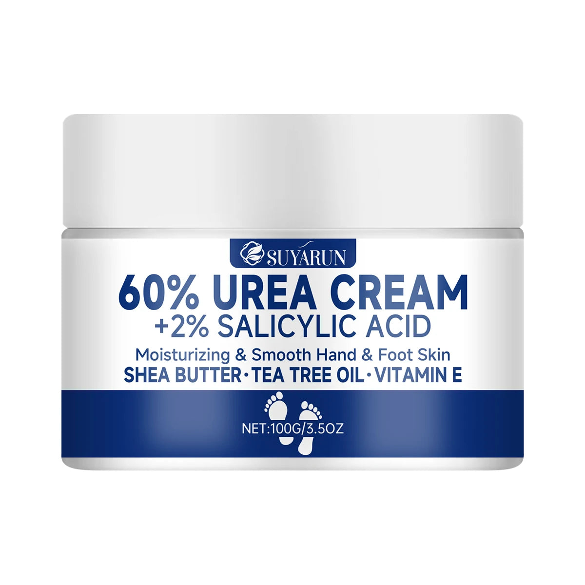 Urea Foot Cream 60% - Intensive Moisturizing Treatment for Cracked Heels