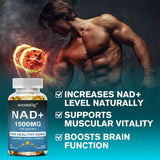 NAD 1500 Mg + Trans-Resveratrol - Energy Support & Cell Repair Supplement
