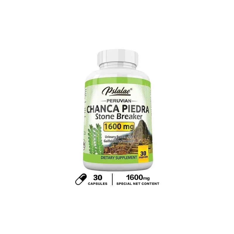 Chanca Piedra Capsules 1600mg - Non-GMO Dietary Supplement, 60 Count