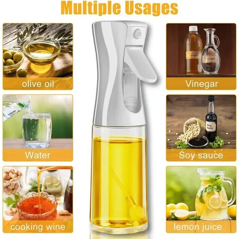 Olive Oil Spray Bottle Dispenser - Reusable Food Grade Kitchen Accessory