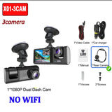 1080P Dash Cam WiFi Front & Rear Camera with Night Vision for Cars