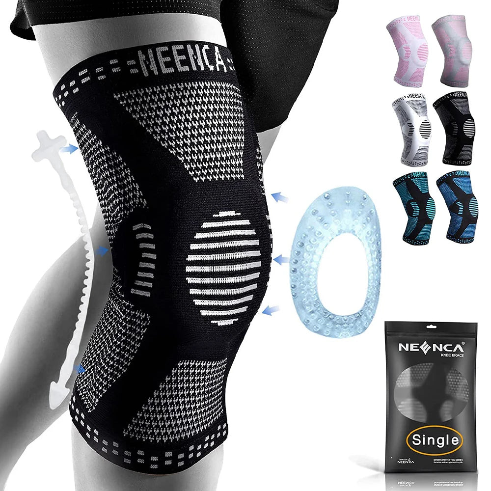 NEENCA Copper Knee Brace with Gel Pad & Stabilizers for Joint Support