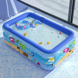 Large Inflatable Family Swimming Pool for Outdoor Fun and Relaxation