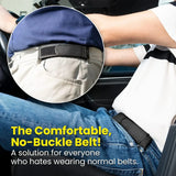 Buckle-Free Elastic Belts for Men - 2pc Comfortable Stylish Waist Belts