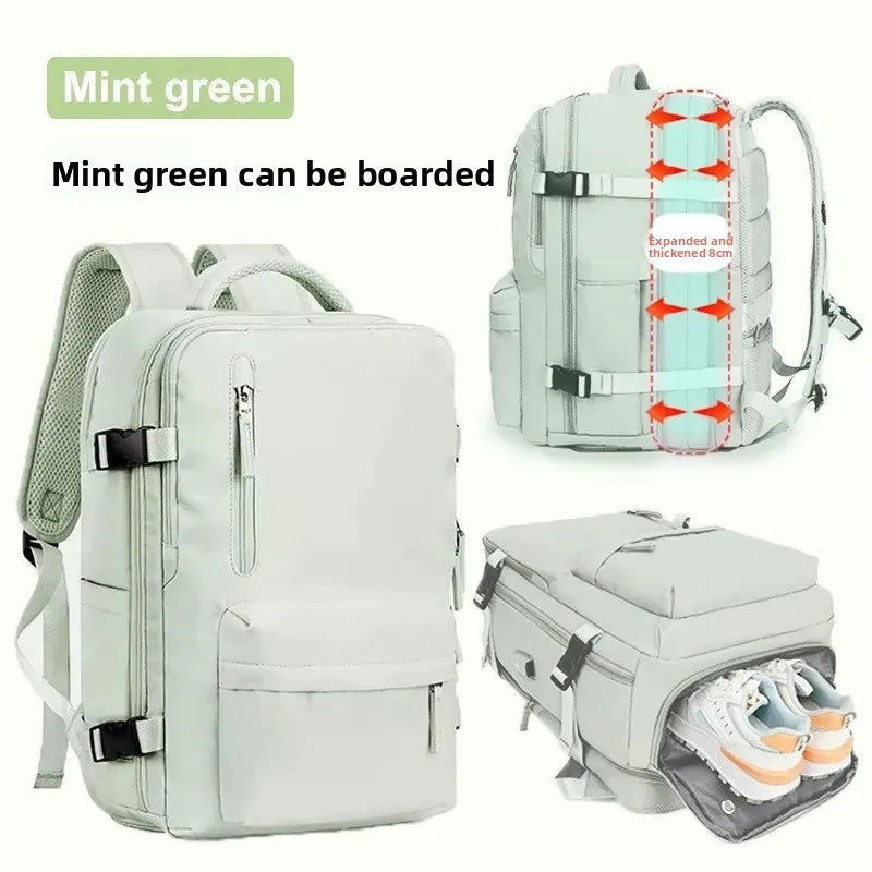 Expandable Travel Backpack for Business and Outdoor Use