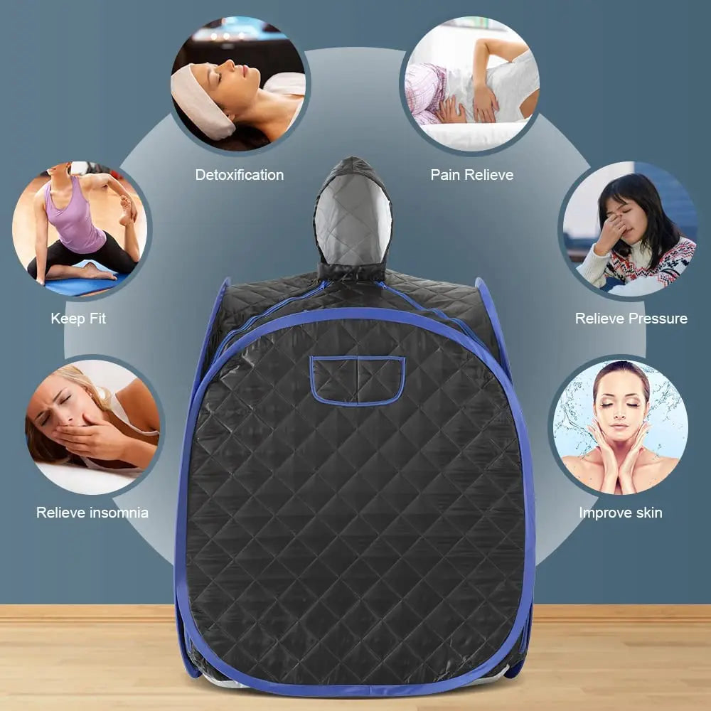 Portable Full Body Sauna Set with 3L Steamer & Remote Control
