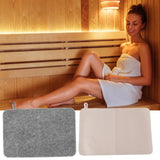 Sauna Mat Set 50x33cm 2pcs Water Absorbent Heat Insulation Cushion
