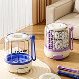 Portable Pill Divider Bottle, 4-Compartment Vitamin Storage Box