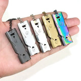 Survival Whistle High Decibel Emergency Keychain Pendant Outdoor Tool