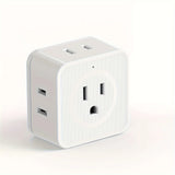 5 Way Multi Plug Outlet Extender, Wall Outlet Expander for Home & Travel