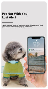 Pet GPS Tracker Collar for Cats & Dogs - Waterproof Real-Time Locator