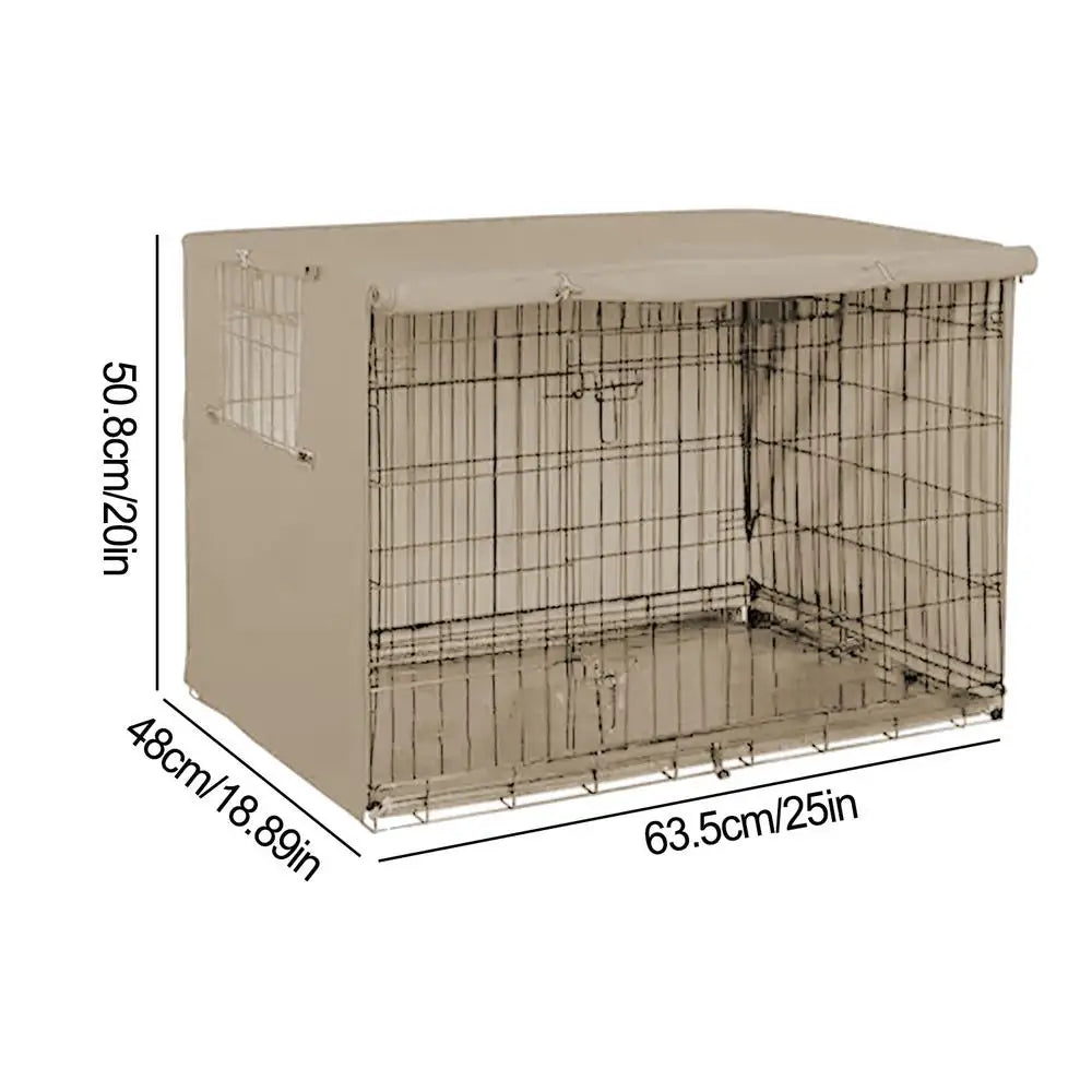 Pet Cage Cover Waterproof Oxford Dog Cat Crate Cover for Indoor Use