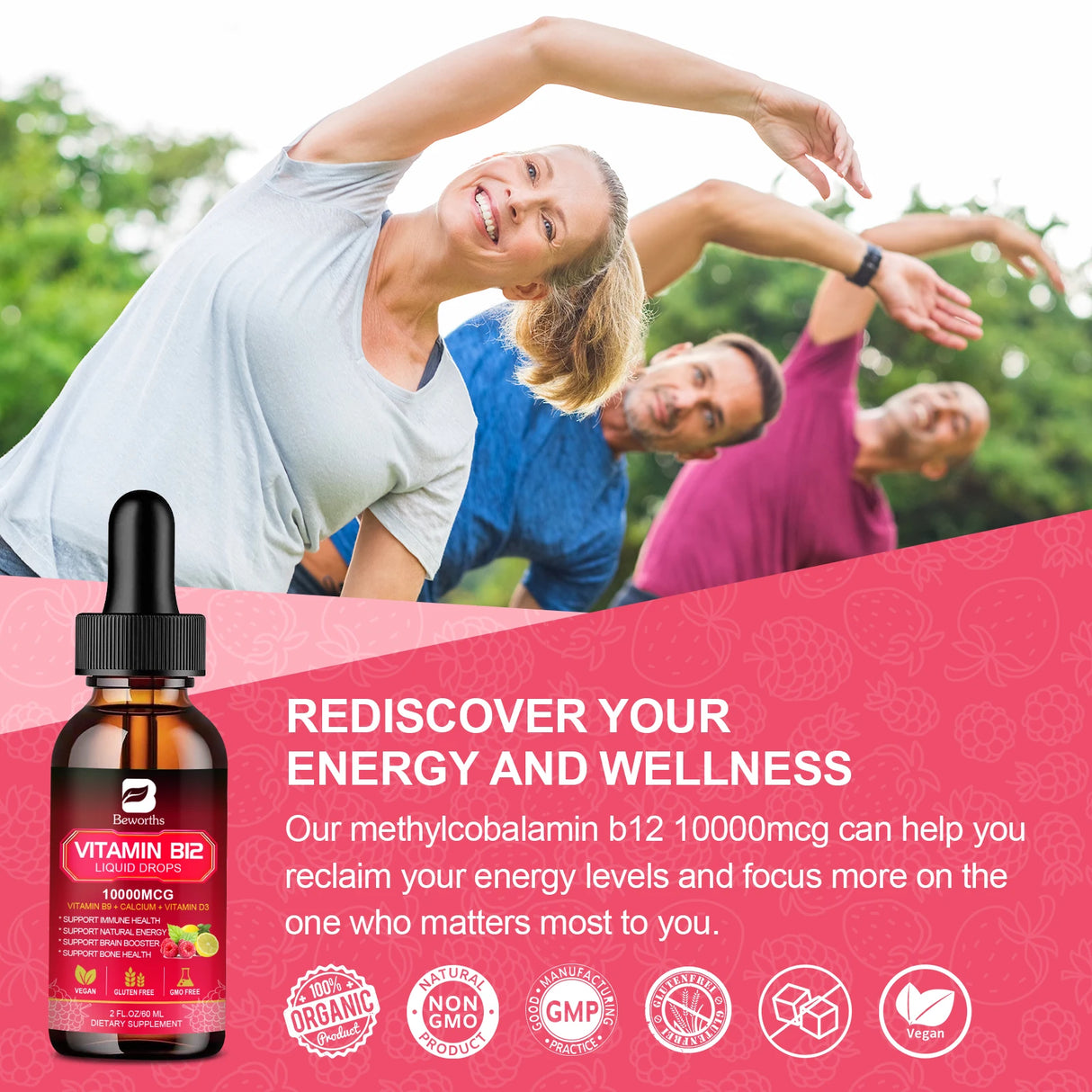 Vitamin B12 Drops, 1 oz, Convenient Format for Daily Routines