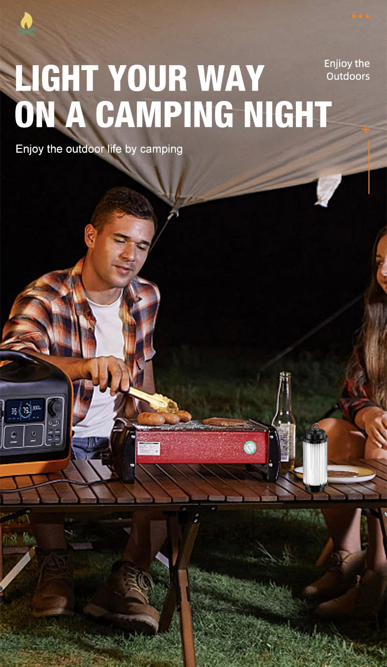 Adjustable Camping Lights Set - 5 Types - Type-C Charging - Outdoor Use
