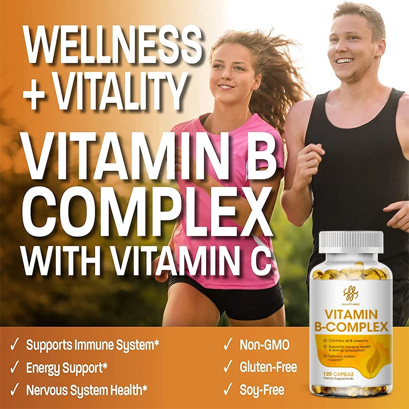 Vitamin B Complex Capsules with Resveratrol, 66 Count