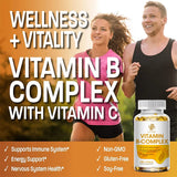 Vitamin B Complex Capsules with Resveratrol, 66 Count