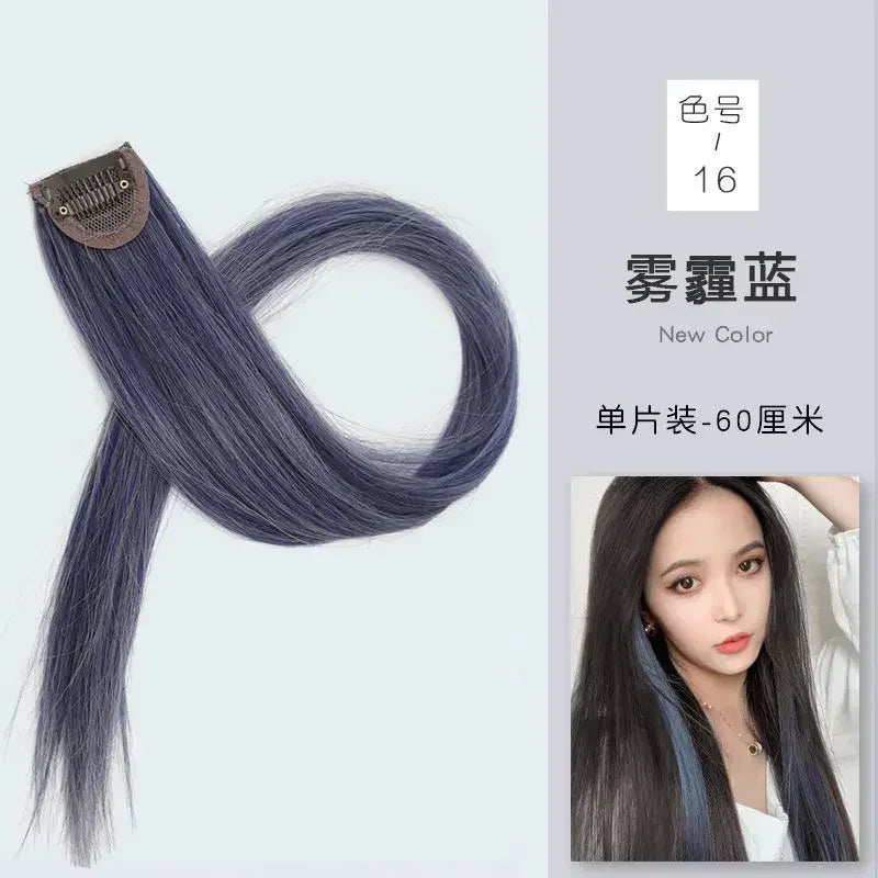 60cm Clip In Hair Extensions Synthetic Long Straight Hairpiece Accessories